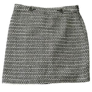 Loft Skirt Sz 4 Petites Mini Tweed Wool Blend Office Work Wear Classic Preppy